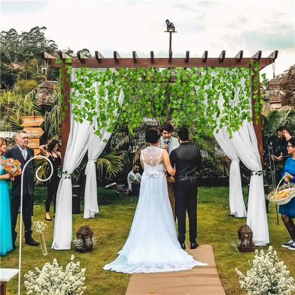 84 Feet 12 Strands Artificial Ivy Leaf Plants Vine Hanging Garland Fake Foliage - Picture 3 of 7